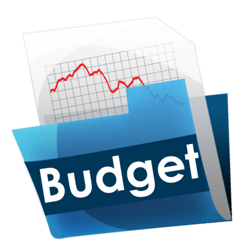 Budget clip art, spreadsheet 